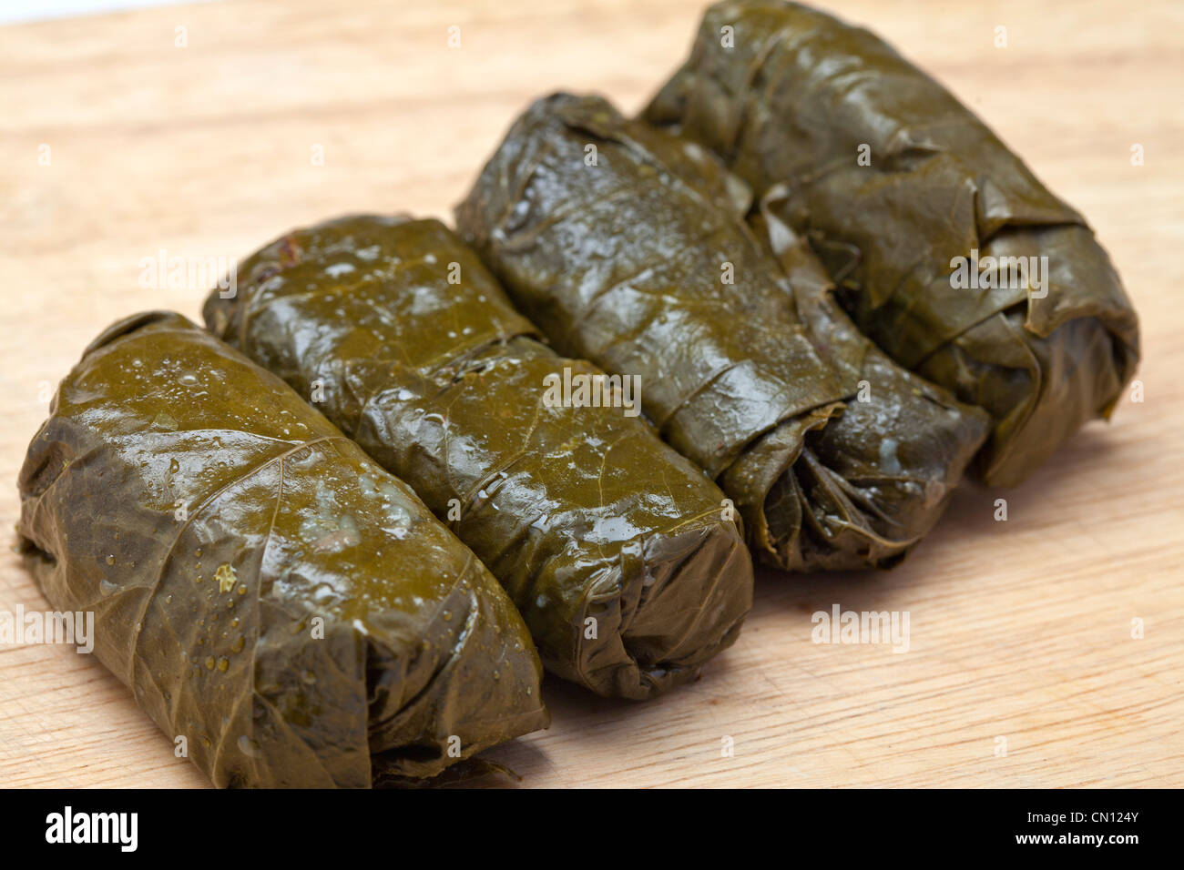Stuffed Vine Leaves Stock Photo Alamy