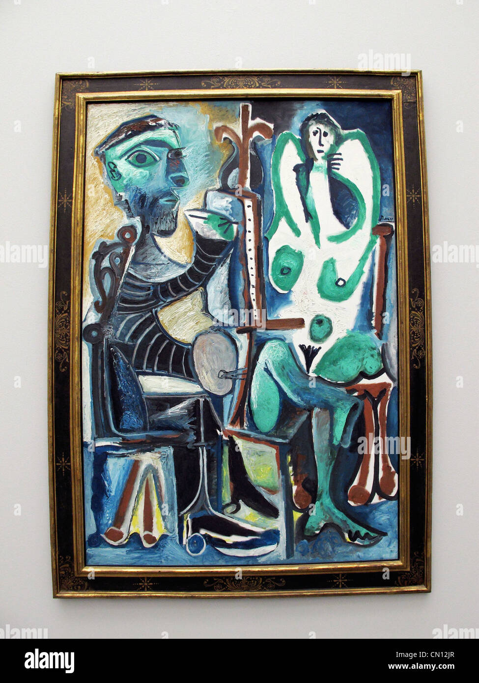 Painter model pablo picasso 1963 hi-res stock photography