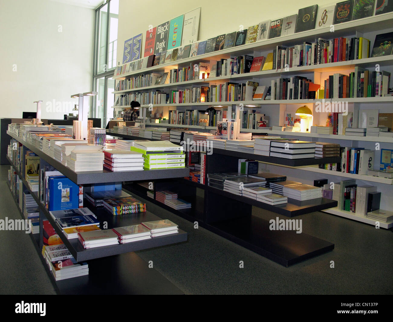 Book store Pinakothek der Moderne Modern art Museum. Stock Photo