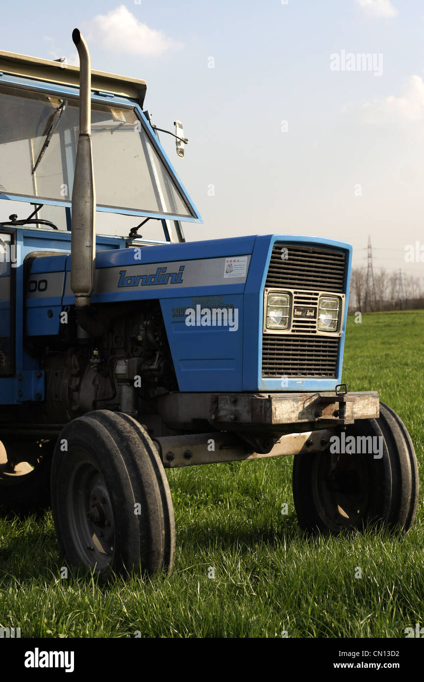 Landini tractor in Italy. Stock Photo