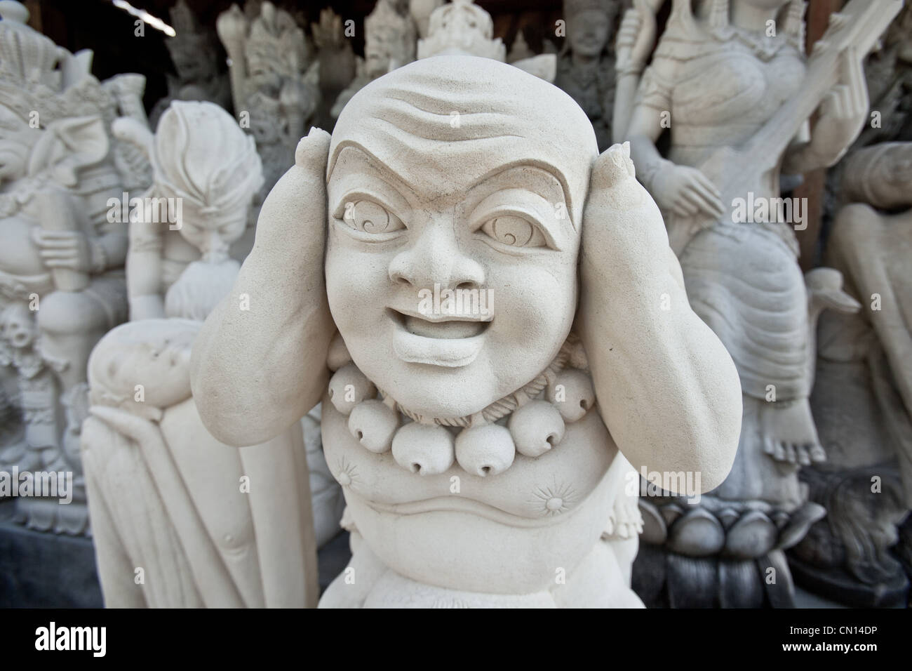 Stone carvings Bali Indonesia Stock Photo