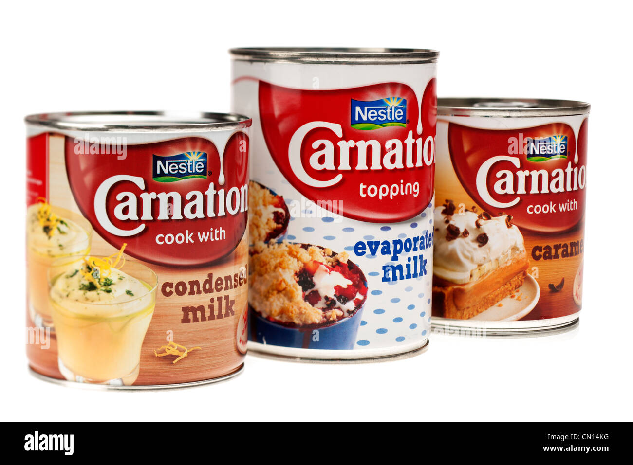 Nestle Carnation products Stock Photo