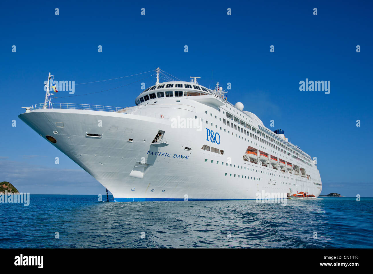 P and O cruise ship Pacific Dawn Stock Photo