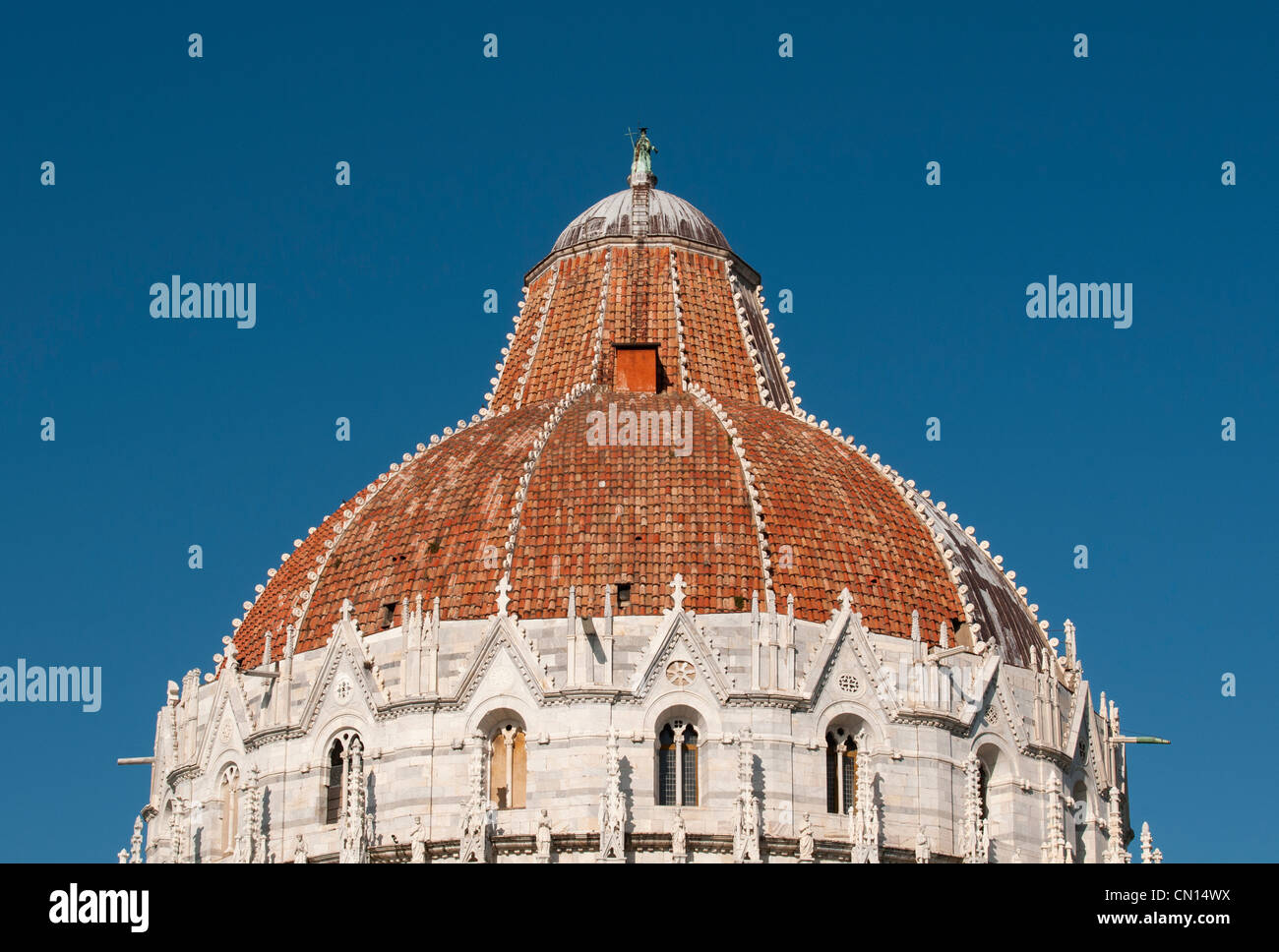 Baptistry of St. John (Battistero di San Giovanni), Pisa Cathedral, Toscana (Tuscany), Italy Stock Photo
