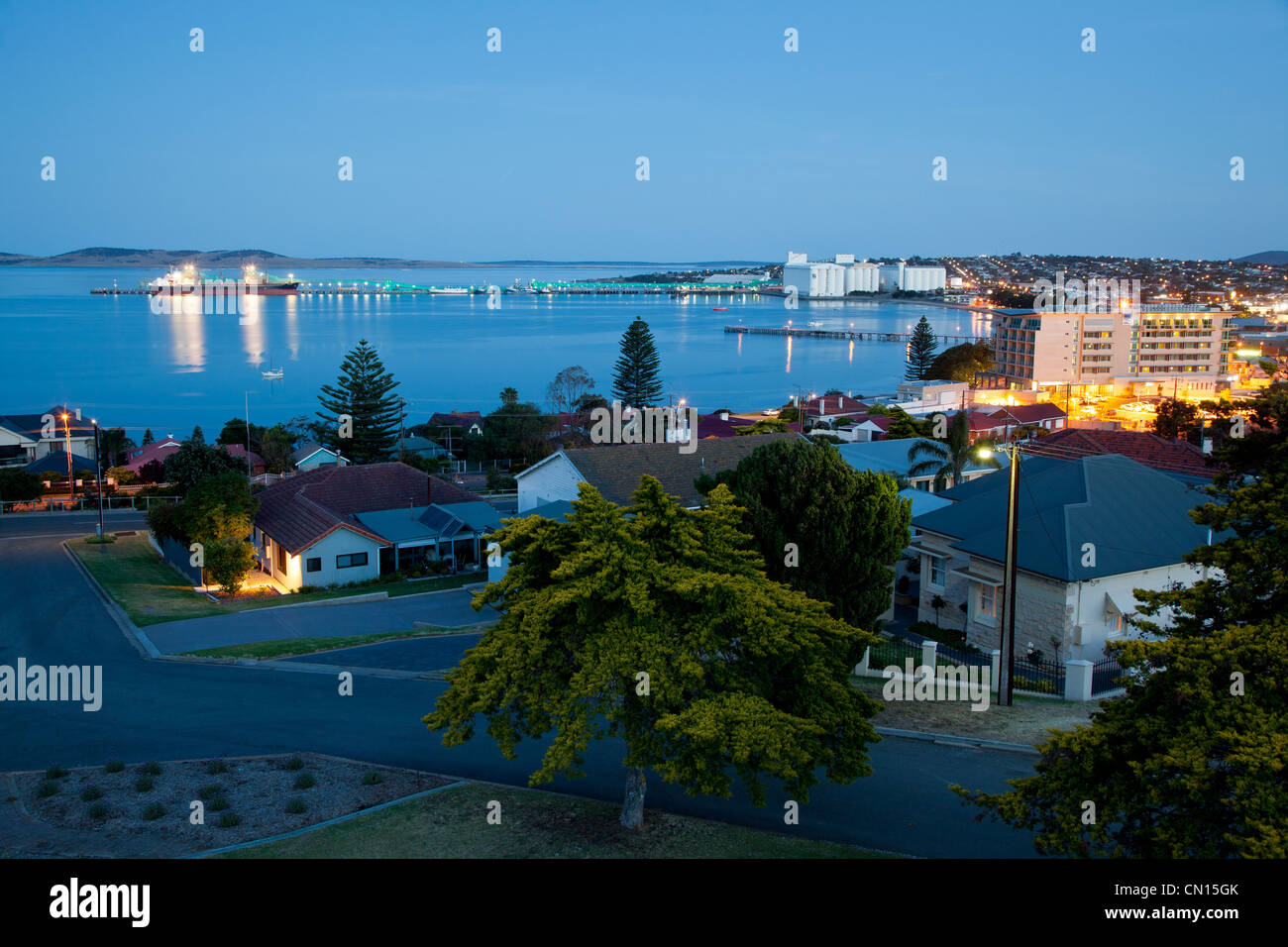 Port Lincoln from Mill Hill. Eyre Peninsula South Australia Stock Photo