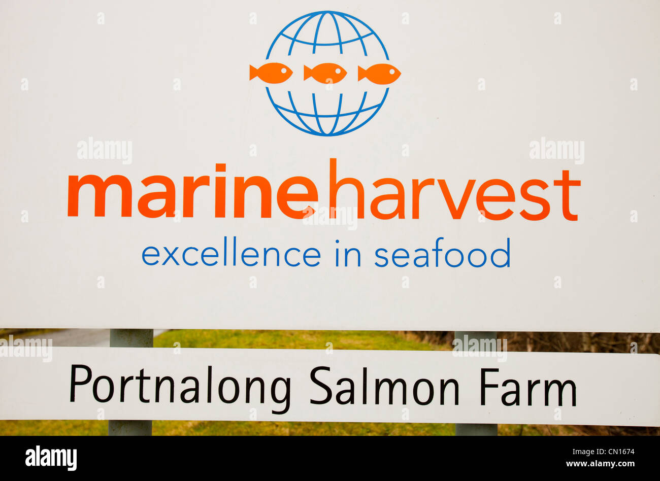 The Portnalong Salmon Farm, Isle of Skye, Scotland, UK. Stock Photo