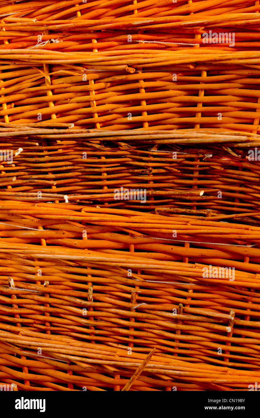 wicker baskets stacked closeup Stock Photo Alamy