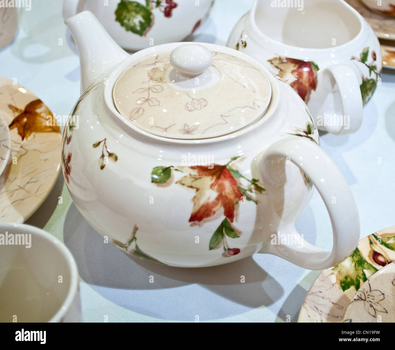 Tea pottery set Stock Photo Alamy