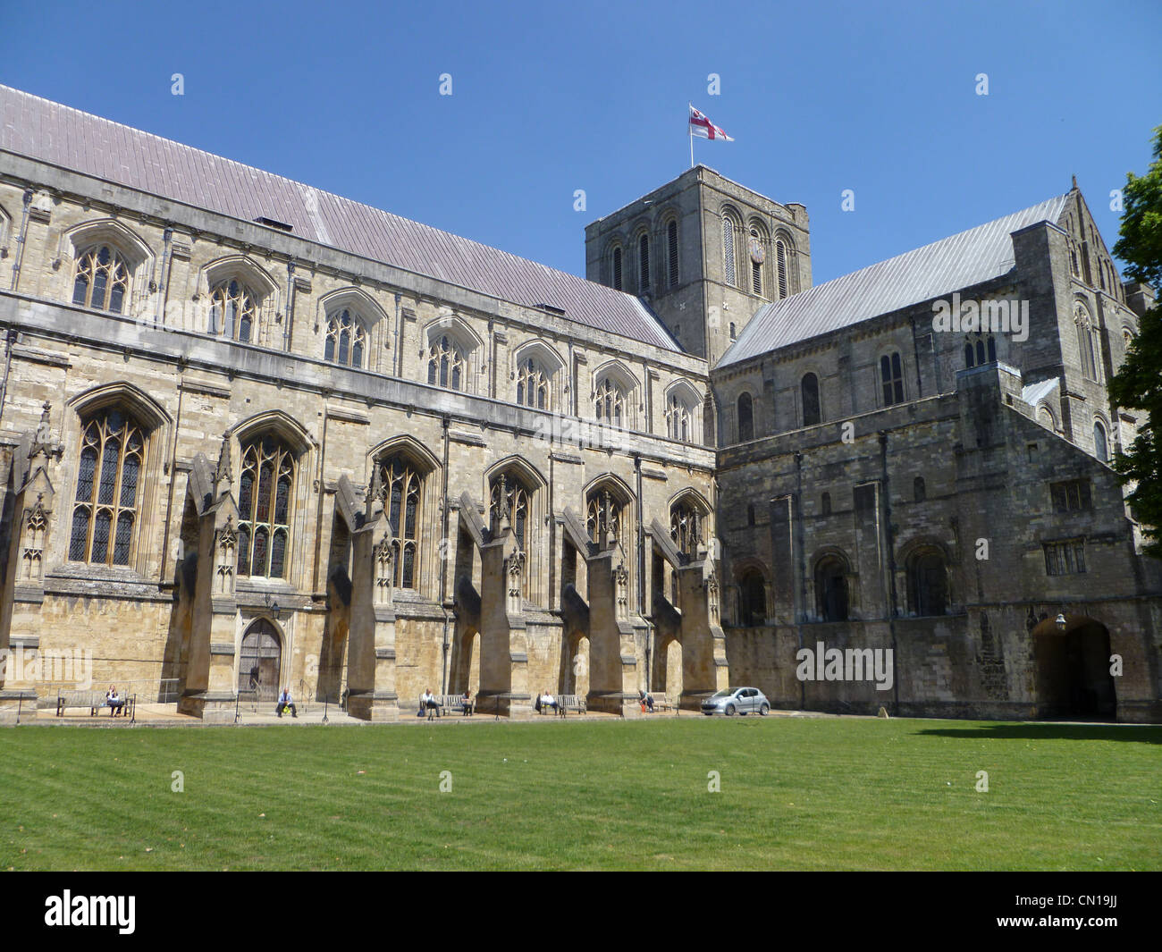 Stained glass windows winchester cathedral hi-res stock photography and ...