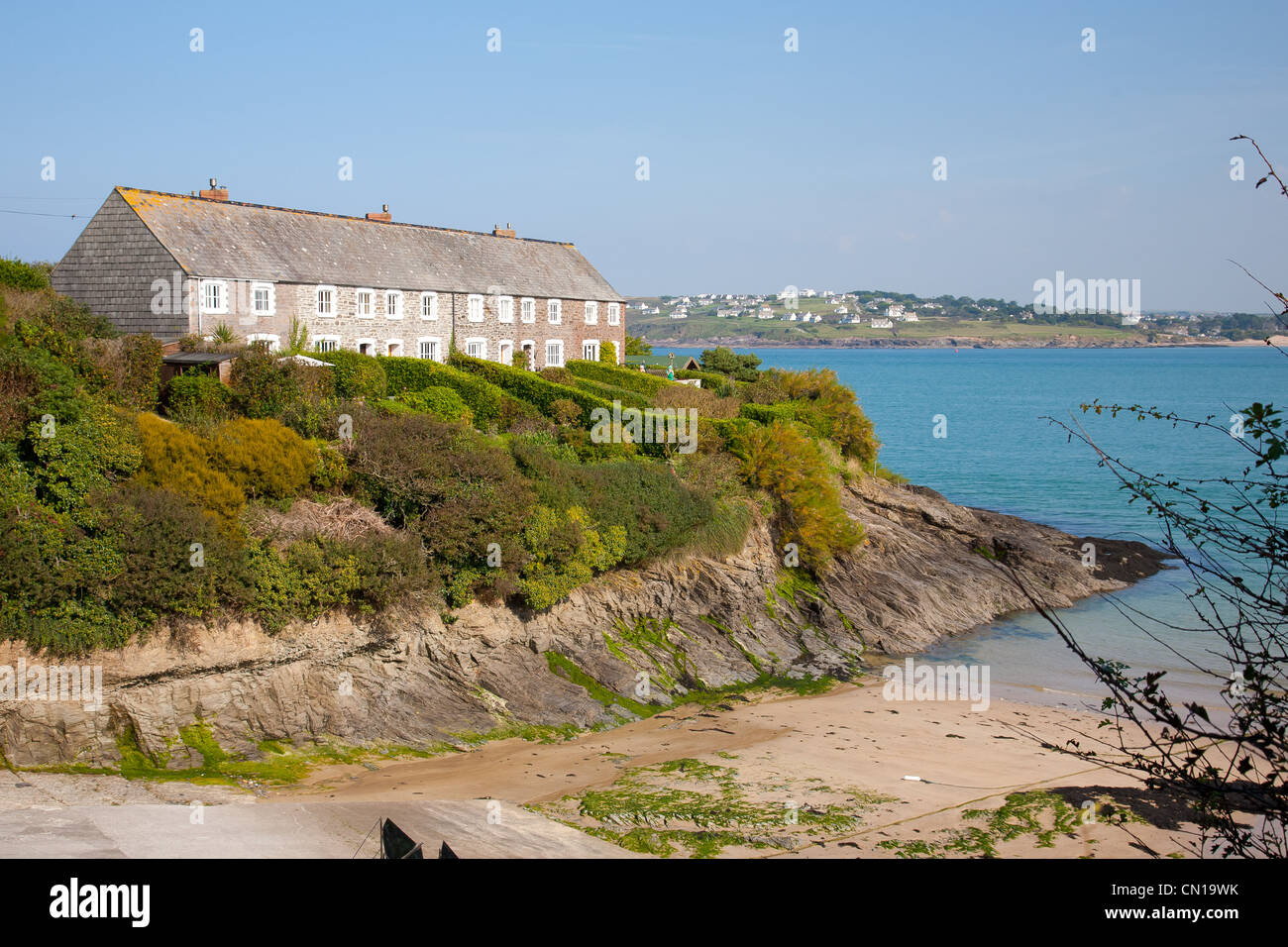 Hawkers Cove near Padstow on the Camel Estuary Cornwall England UK Stock Photo Alamy