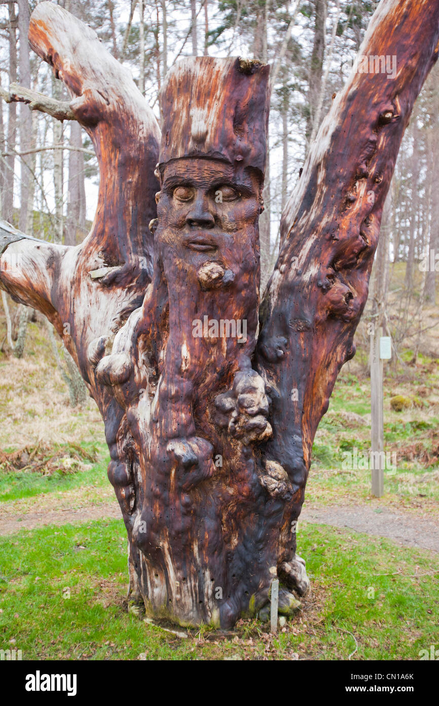 The Frank Bruce sculpture Trail in Feshiebridge, Scotland, UK Stock Photo