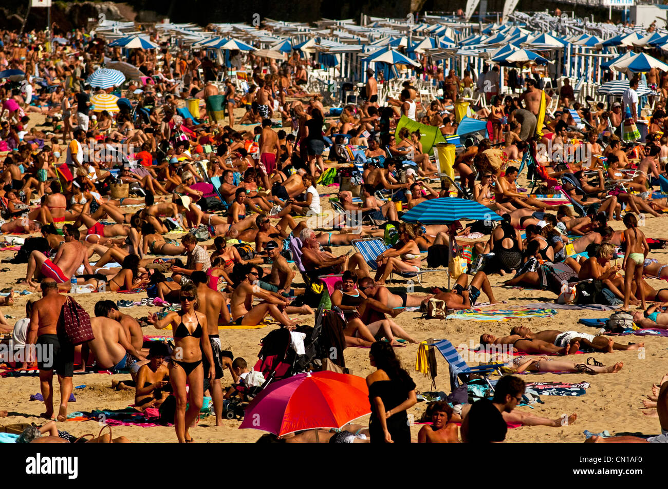 la concha beach in san sebastian, basque country, spain Stock Photo Alamy