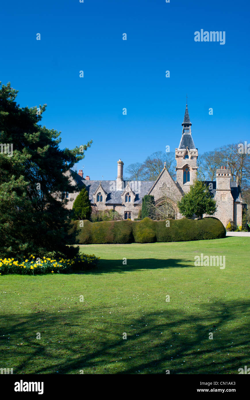 The elaborate Gate House, at Newstead Abbey, Nottinghamshire, UK Stock Photo Alamy