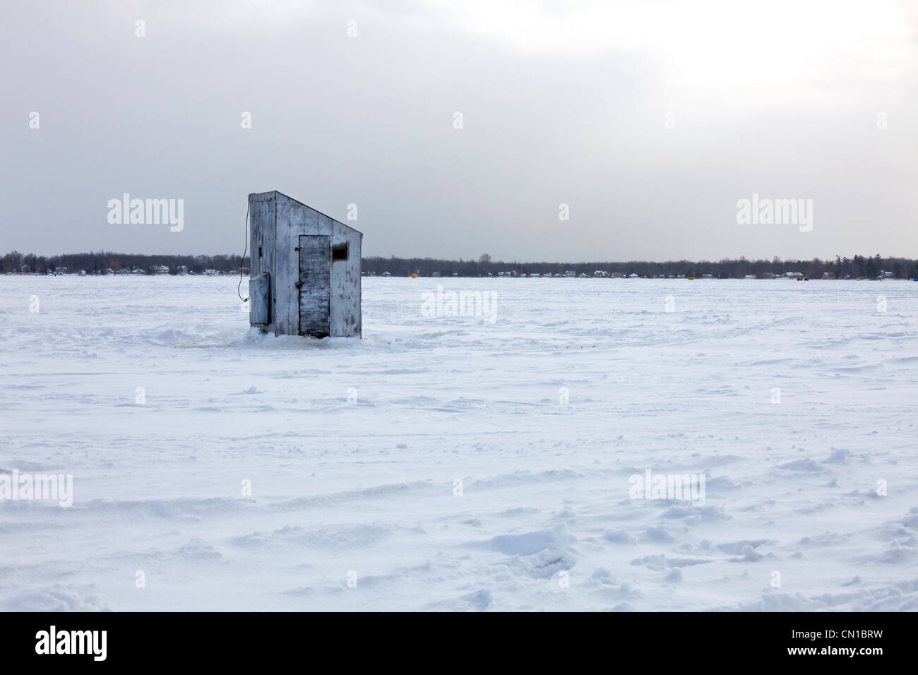 Lake Simcoe Ice Fishing High Resolution Stock Photography and Images