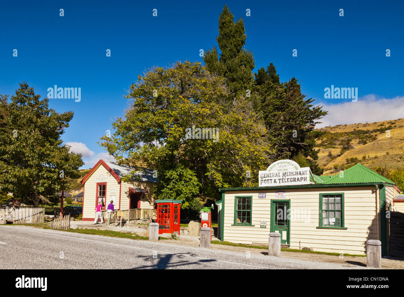 Cardrona is a former goldrush settlement on the Crown Range road between Wanaka and Queenstown. Stock Photo