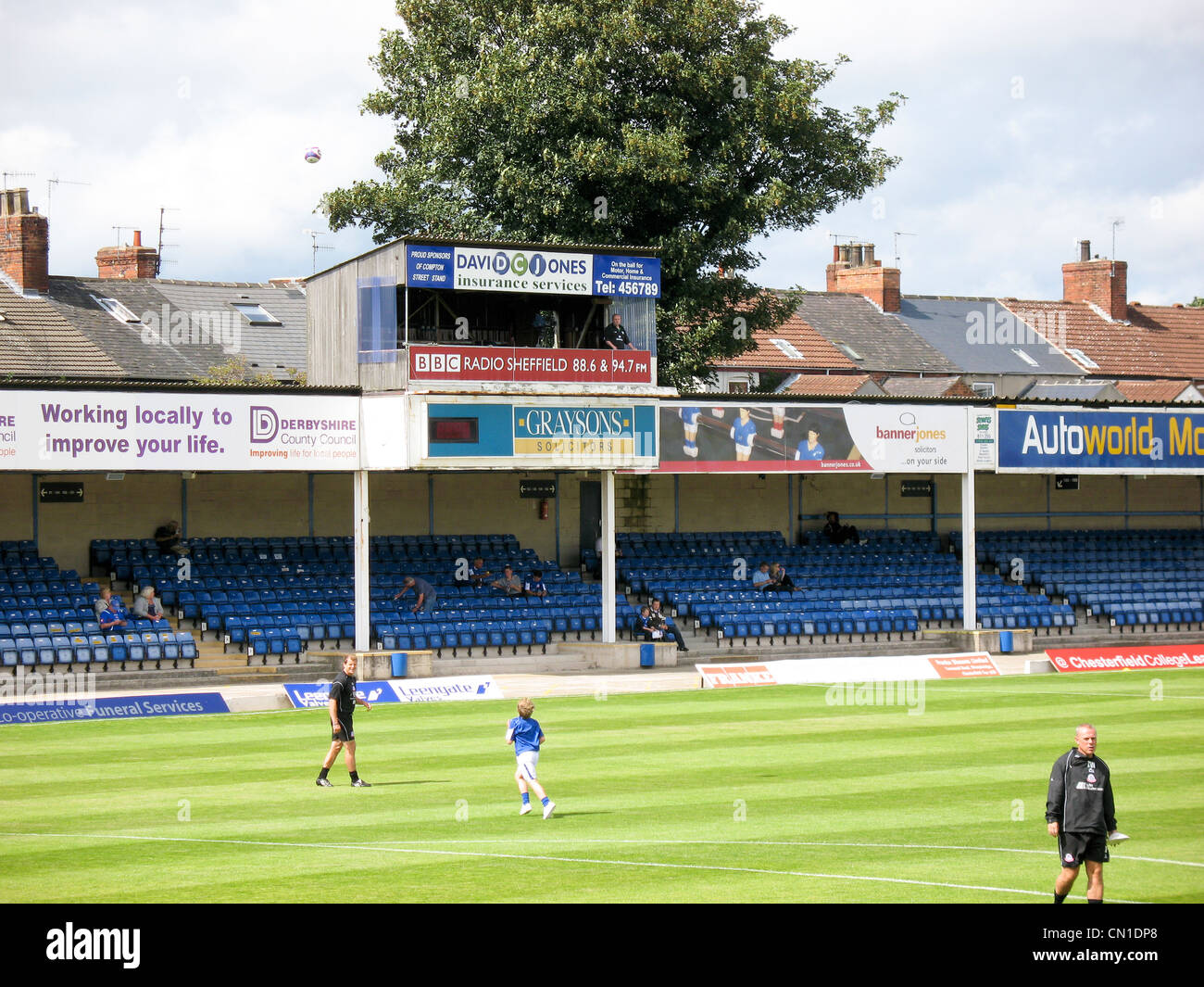 Chesterfield Football Club Saltergate Stock Photo Alamy