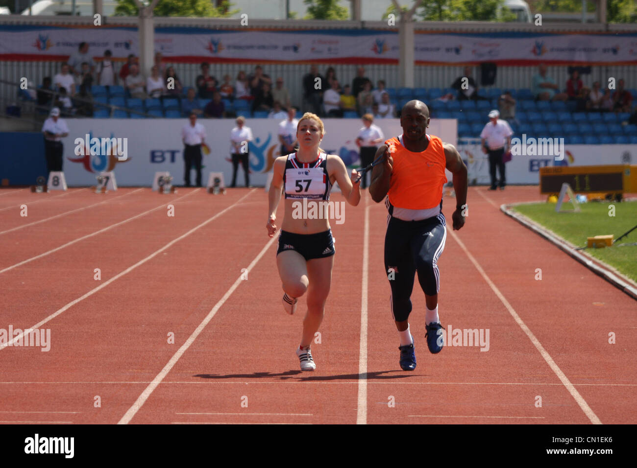 Paralympian Libby Clegg at the Paralympic world cup in Manchester Stock Photo