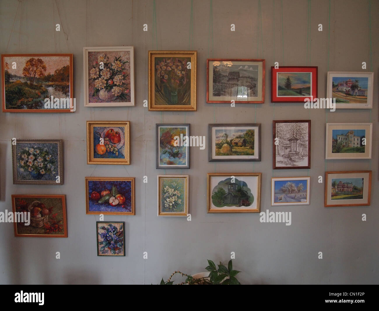 Small Art Gallery in Myshkin, the City of Mice at the River Volga, Russia Stock Photo