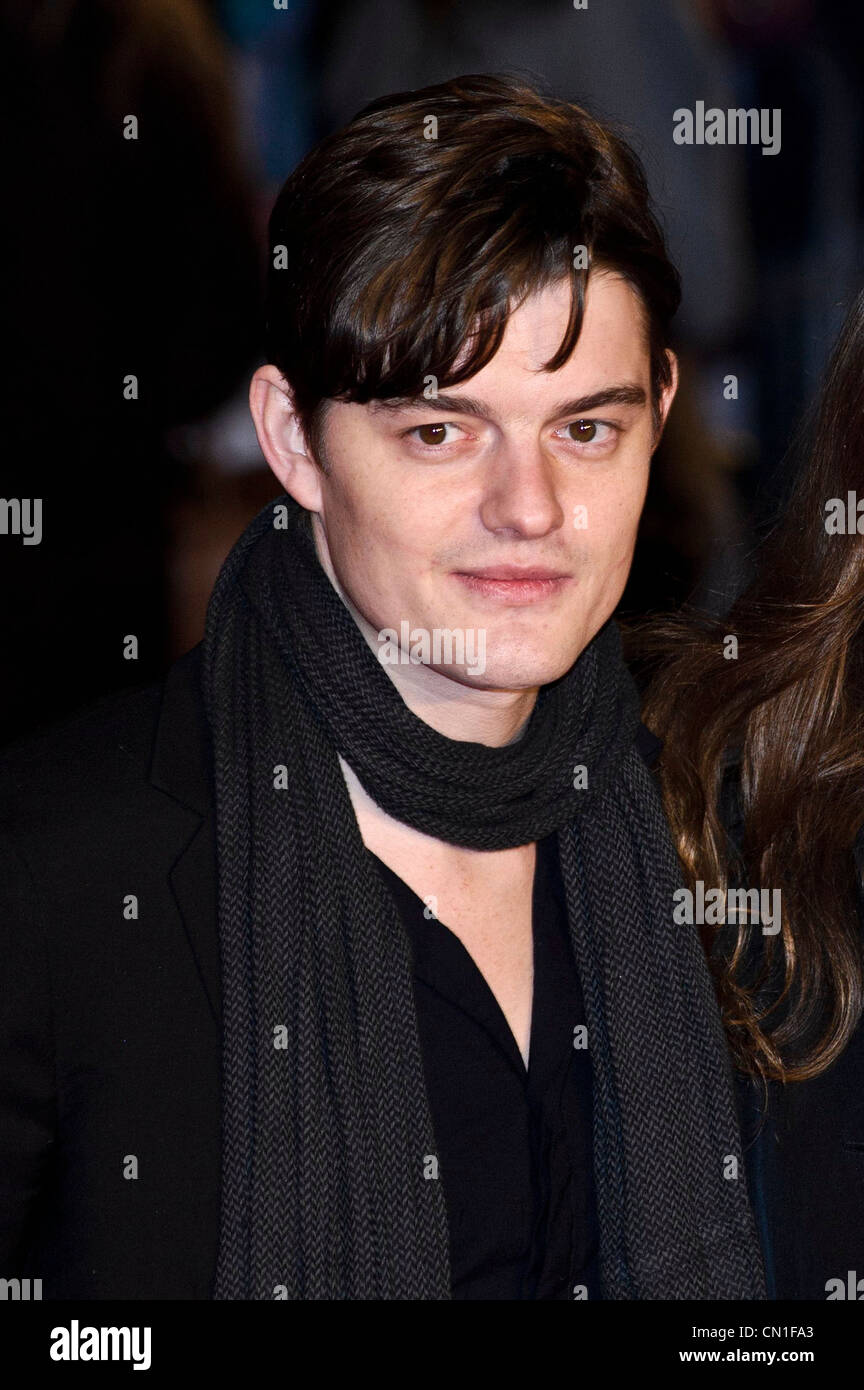 01/02/2011. Sam Riley attends the European premiere of Brighton Rock at Leicester Square, London. Picture credit should read: Julie Edwards Stock Photo