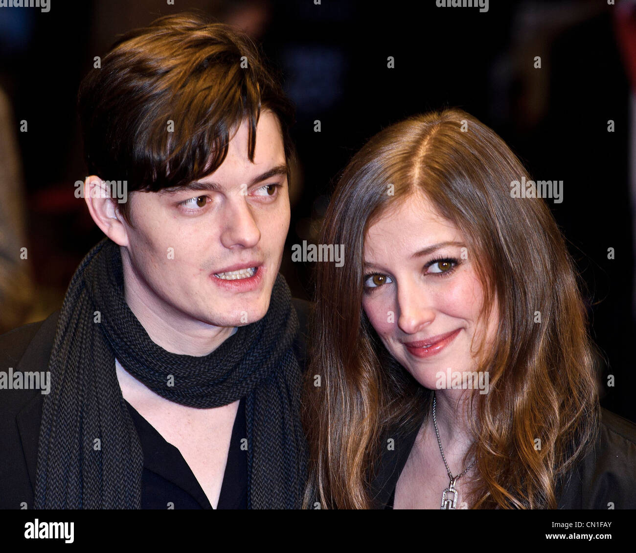 01/02/2011. Sam Riley and Alexandra Maria Lara attends the European premiere of Brighton Rock at Leicester Square, London. Picture credit should read: Julie Edwards Stock Photo