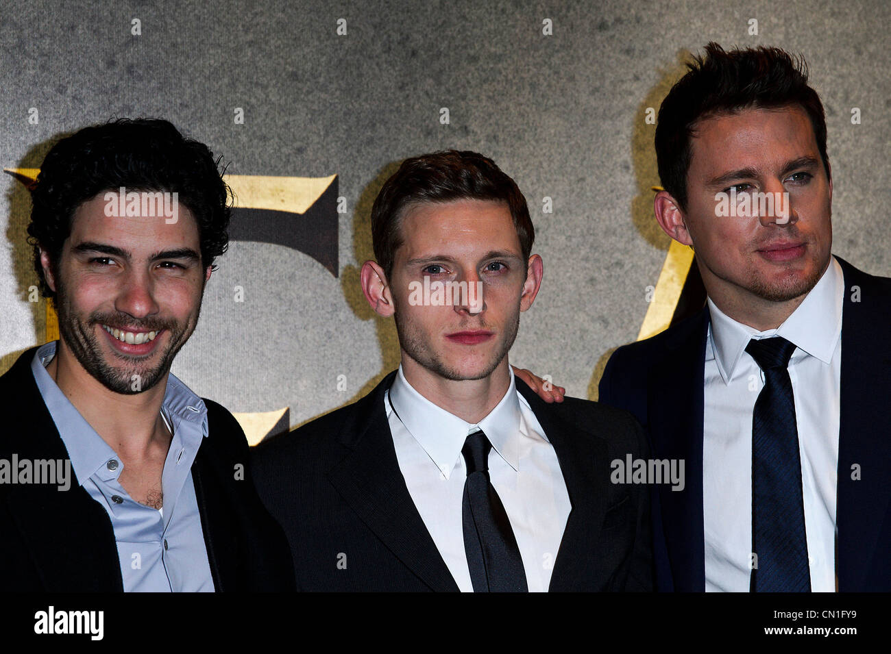 09/03/2011. Jamie Bell, Channing Tatum, Tahar Rahim attends  The UK premiere of THE EAGLE 9th March 2011 .Picture credit should read: Julie Edwards Stock Photo