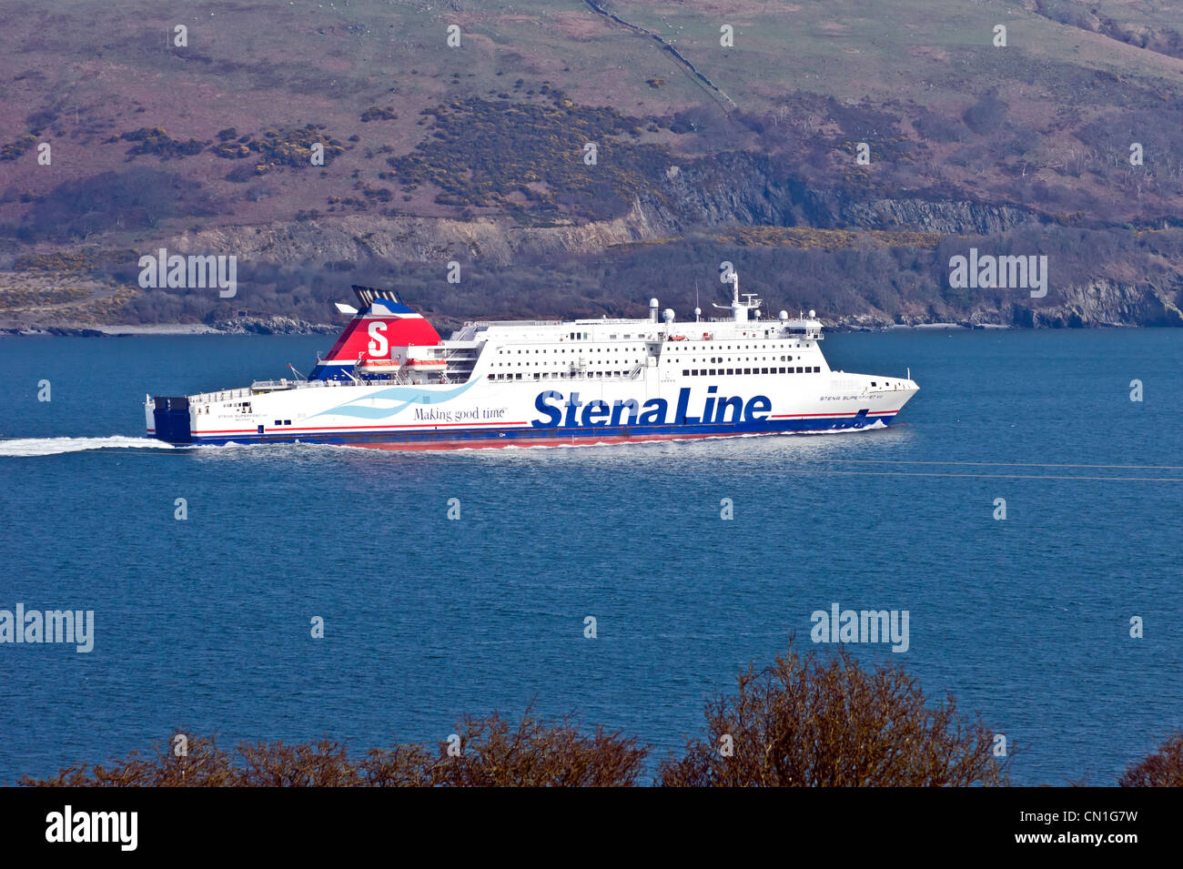 New Stena line car and passenger RoRo ferry Stena Superfast VII ...