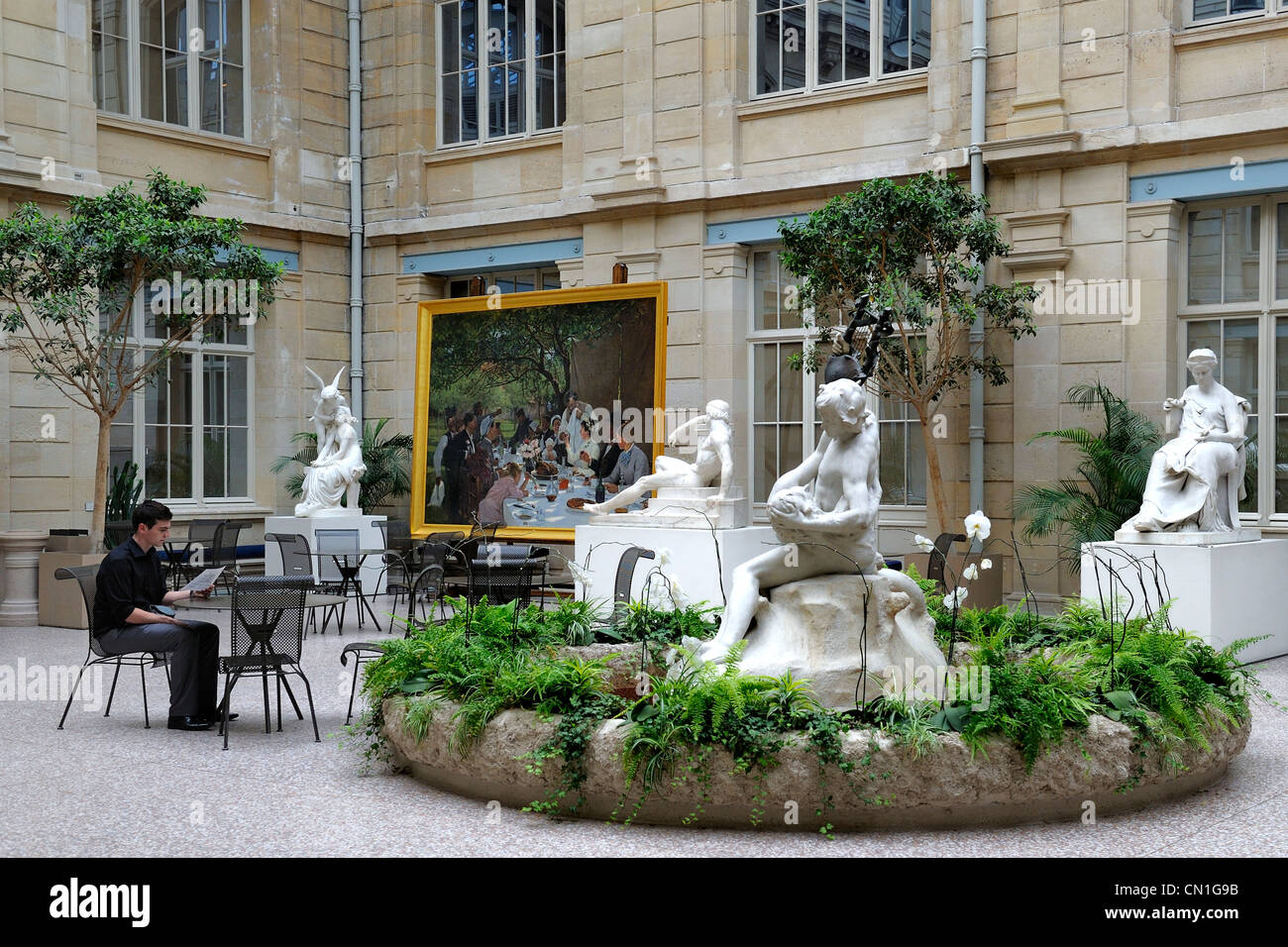 France, Seine Maritime, Rouen, Fine Arts museum, the main hall Stock Photo
