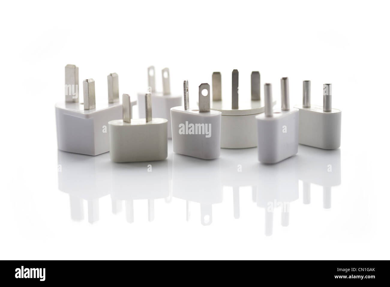 Set of Assorted Electrical Outlet Adapters Stock Photo Alamy