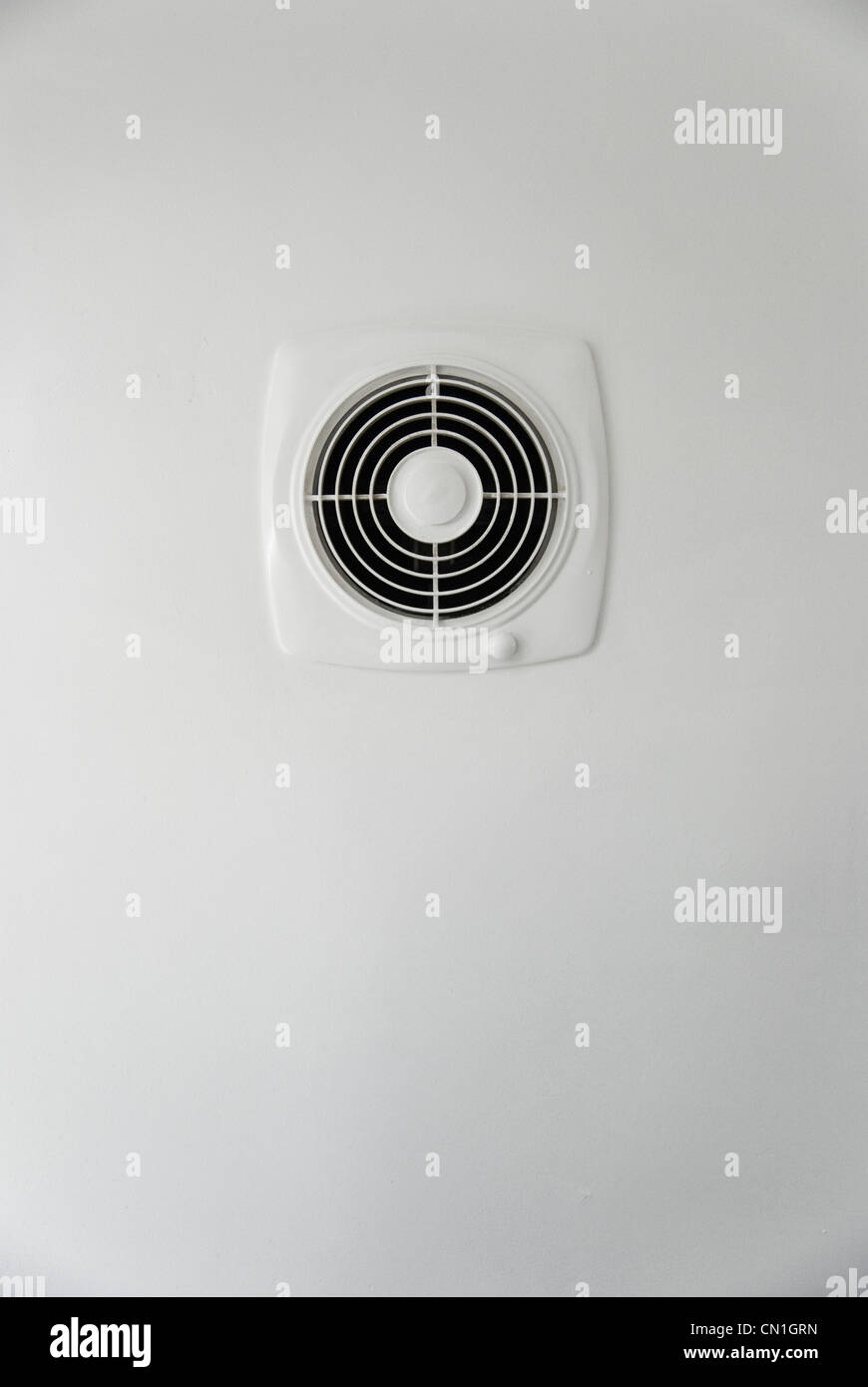 Kitchen Exhaust Fan on White Wall Stock Photo - Alamy