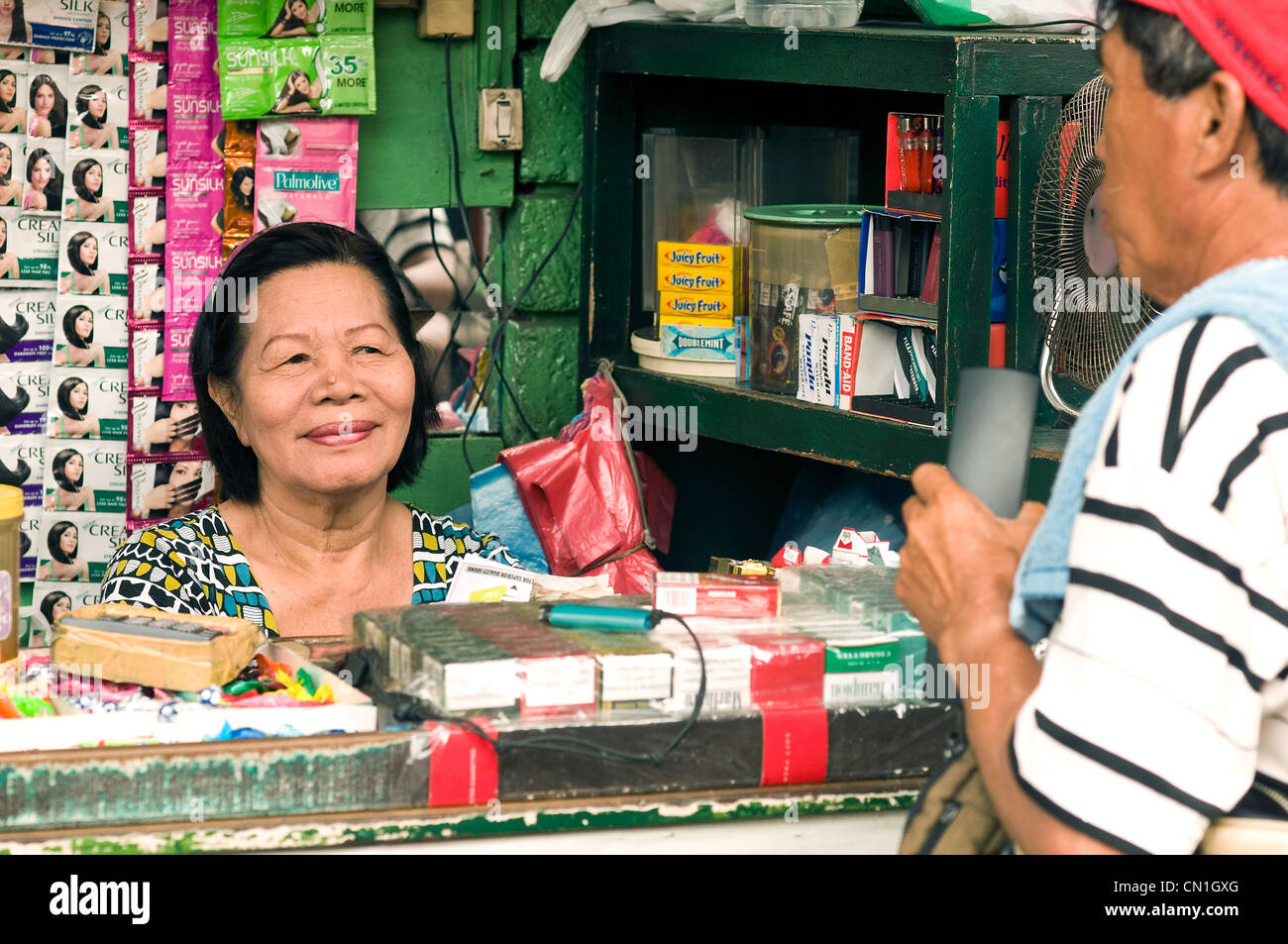 Sari sari store in Pelaez Street downtown cebu philippines Stock Photo