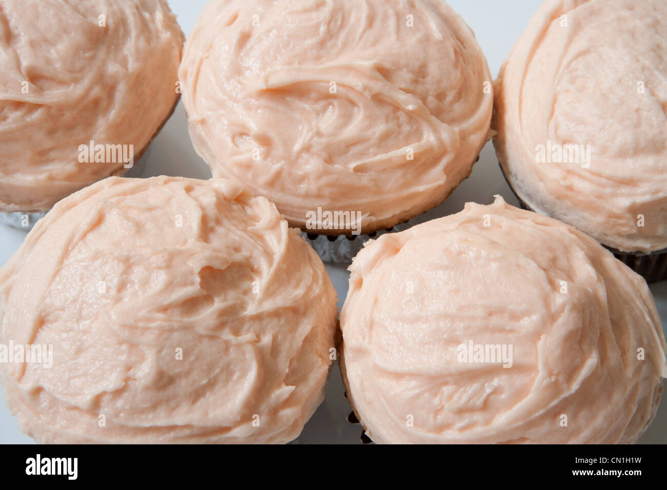 Cupcakes With Frosting Stock Photo