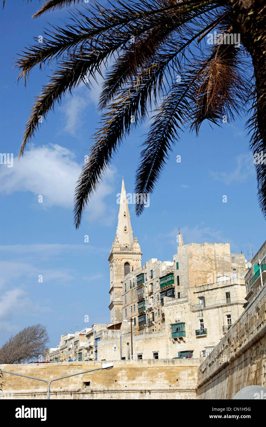 St. Paul's Anglican Pro-Cathedral in Valletta, Malta Stock Photo