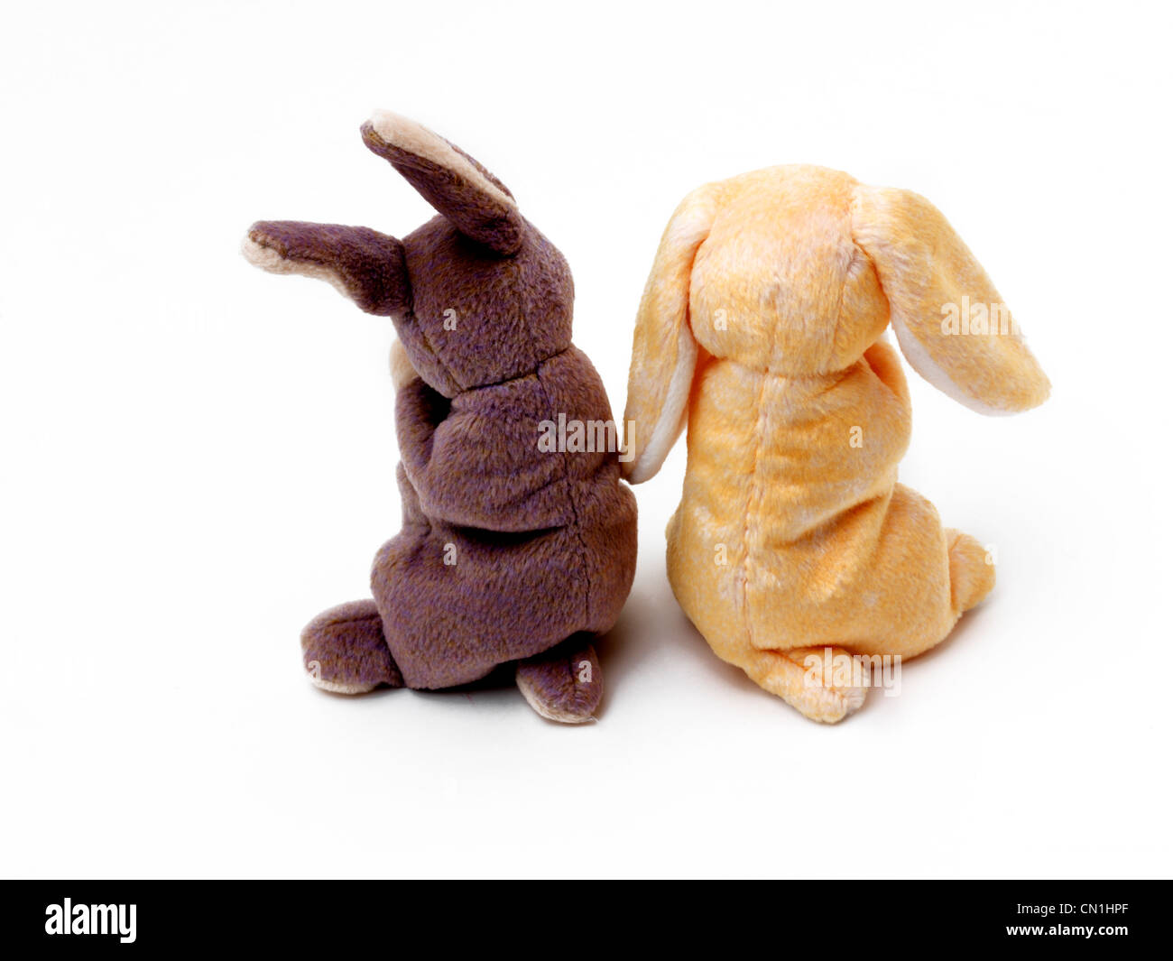 Soft Cuddly Toys Rabbits Stock Photo Alamy