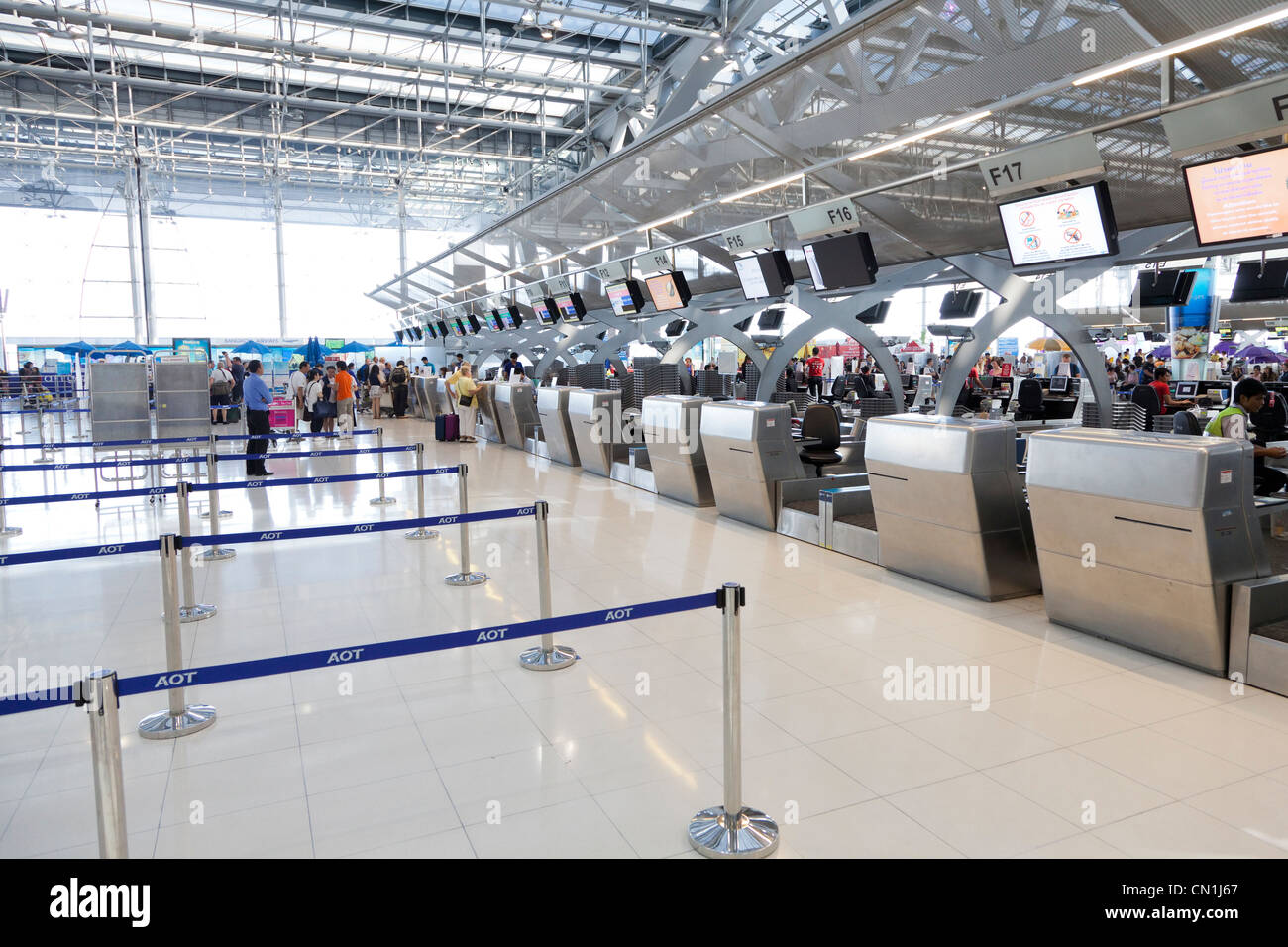 Suvarnabhumi airport check in area hires stock photography and images