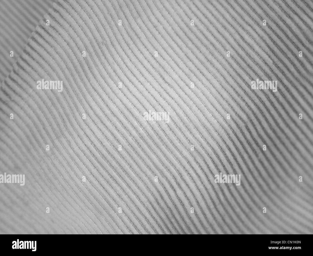 A close up shot of corduroy material Stock Photo