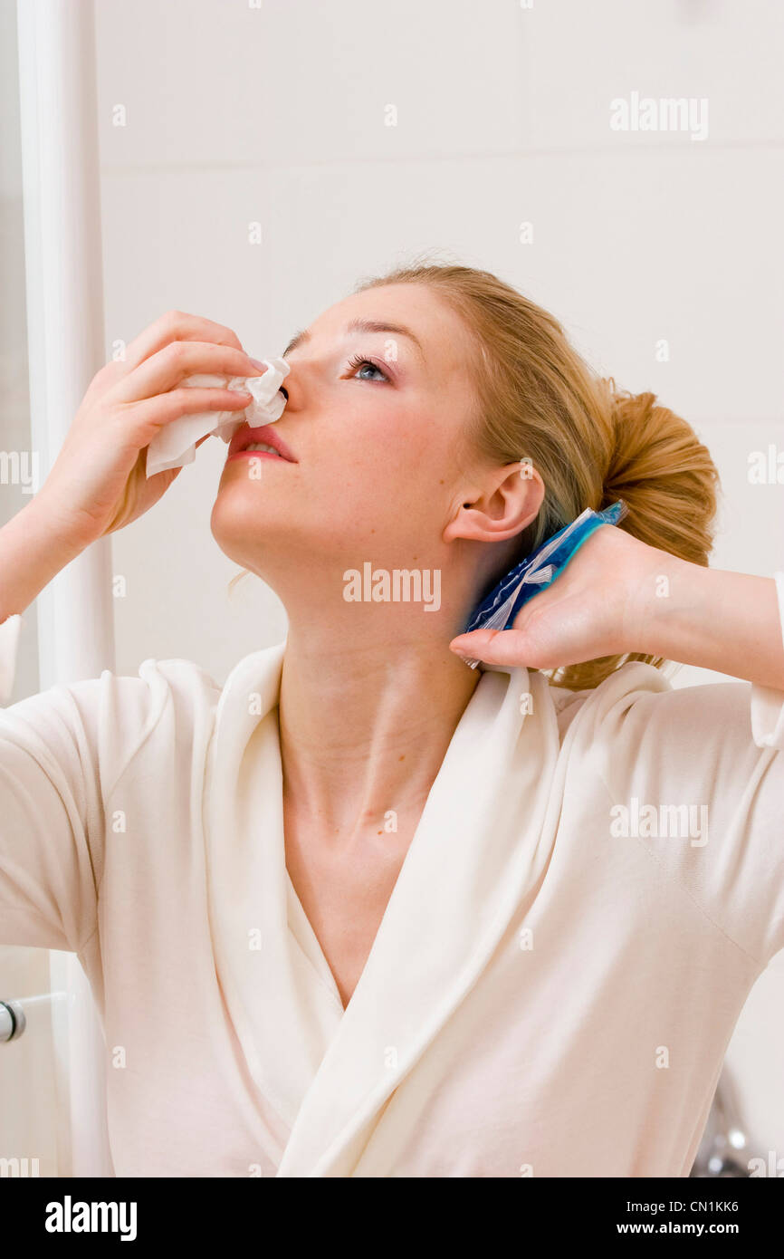 Nose hemorrhage hi-res stock photography and images - Alamy