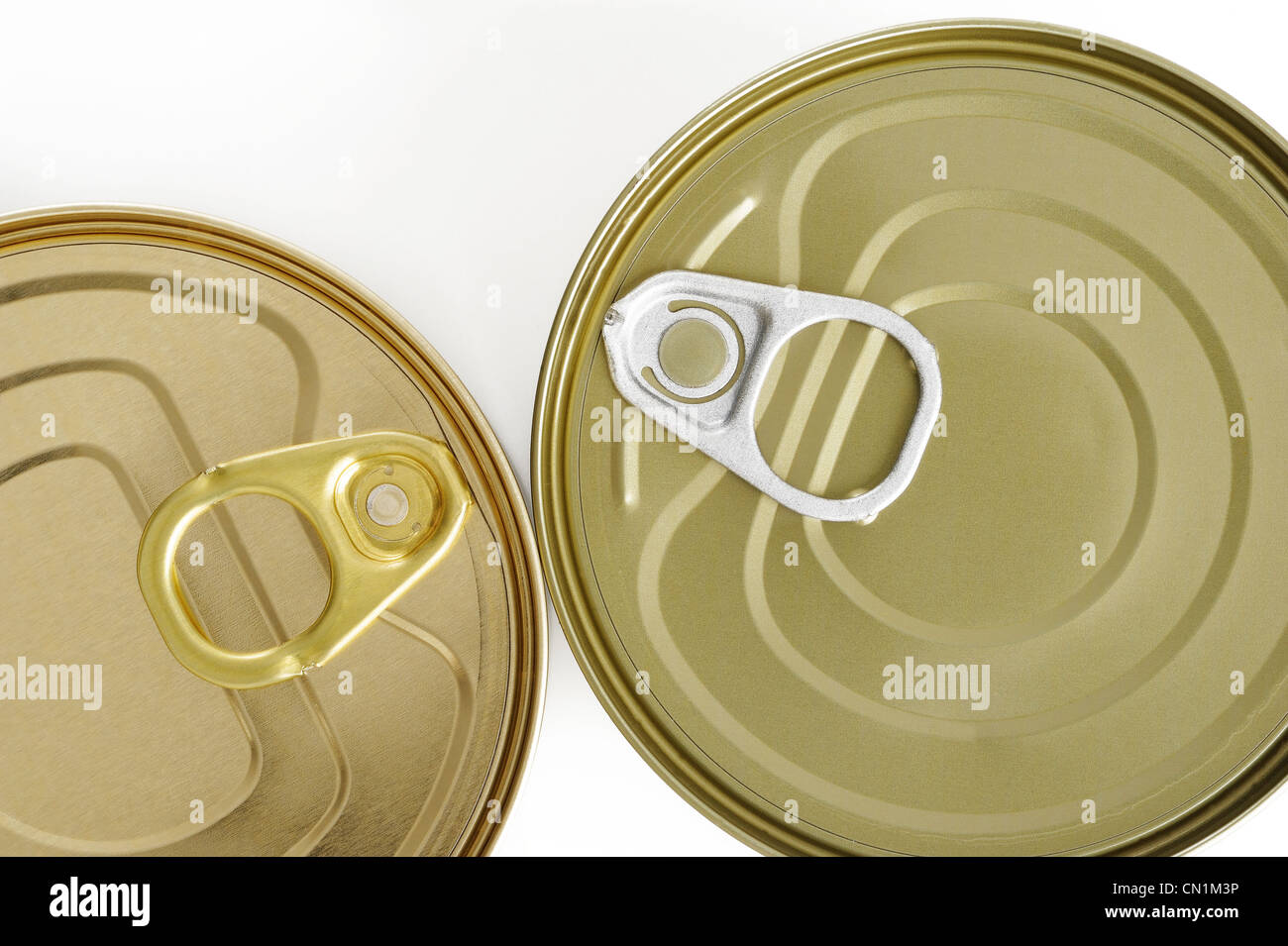 Close-up of an unopened tin can Stock Photo