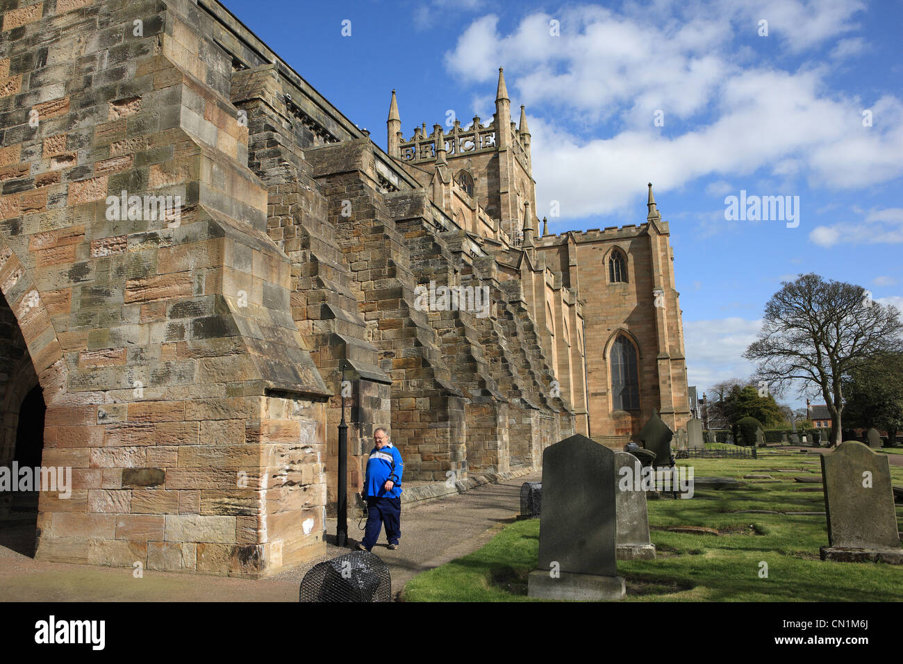 Dunfermline Abbey in Fife Scotland Stock Photo