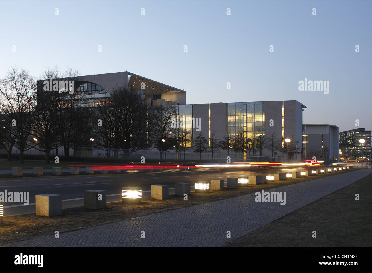 Berlin Kanzleramt Ferderal Chancellery Chancellory Stock Photo