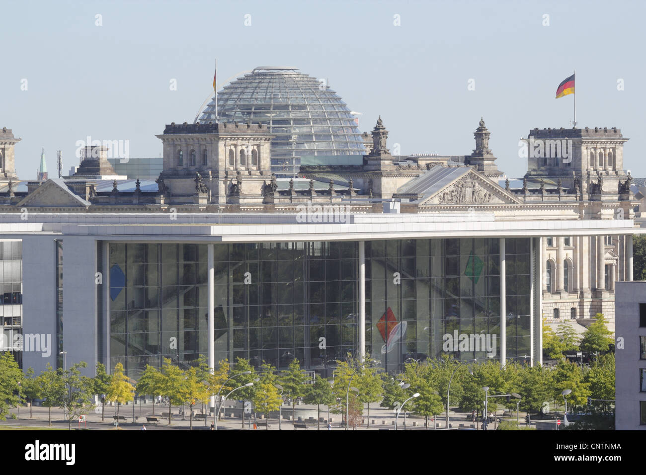 Berlin Mitte Paul Loebe House Reichstag Stock Photo