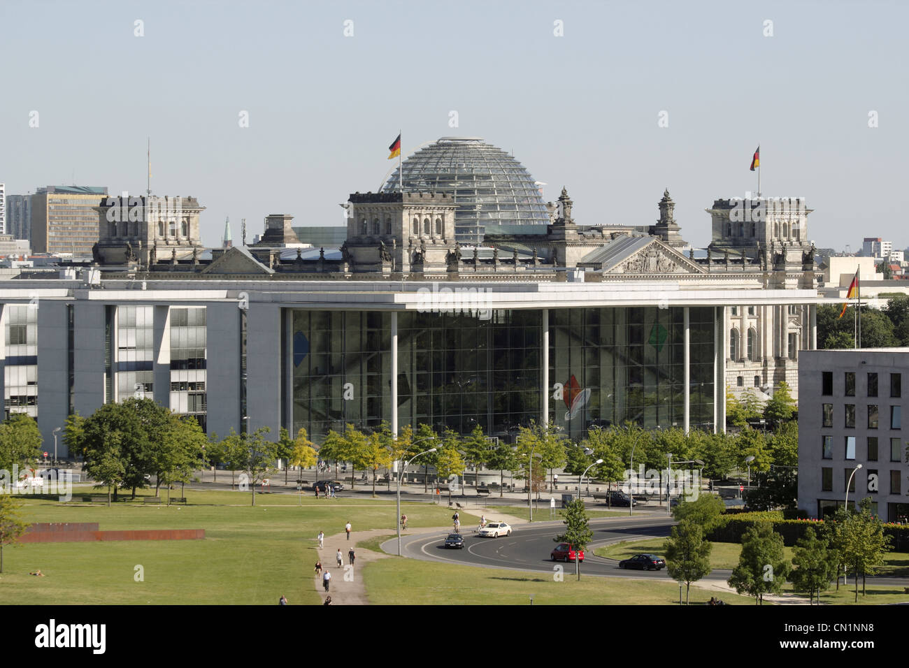 Berlin Mitte Paul Loebe House Reichstag Stock Photo