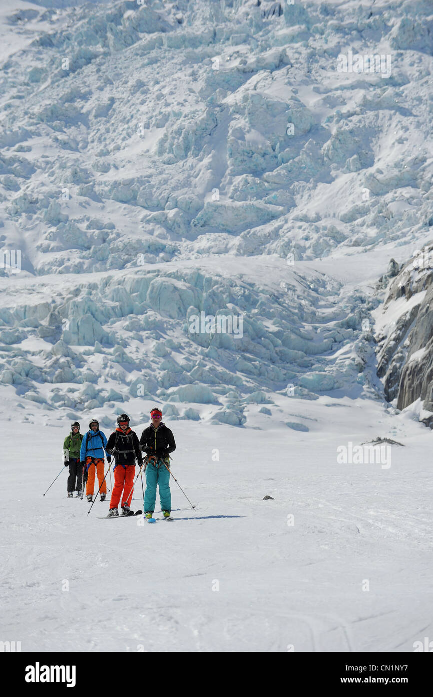 Glacier du geant vallee blanche hi-res stock photography and images - Alamy