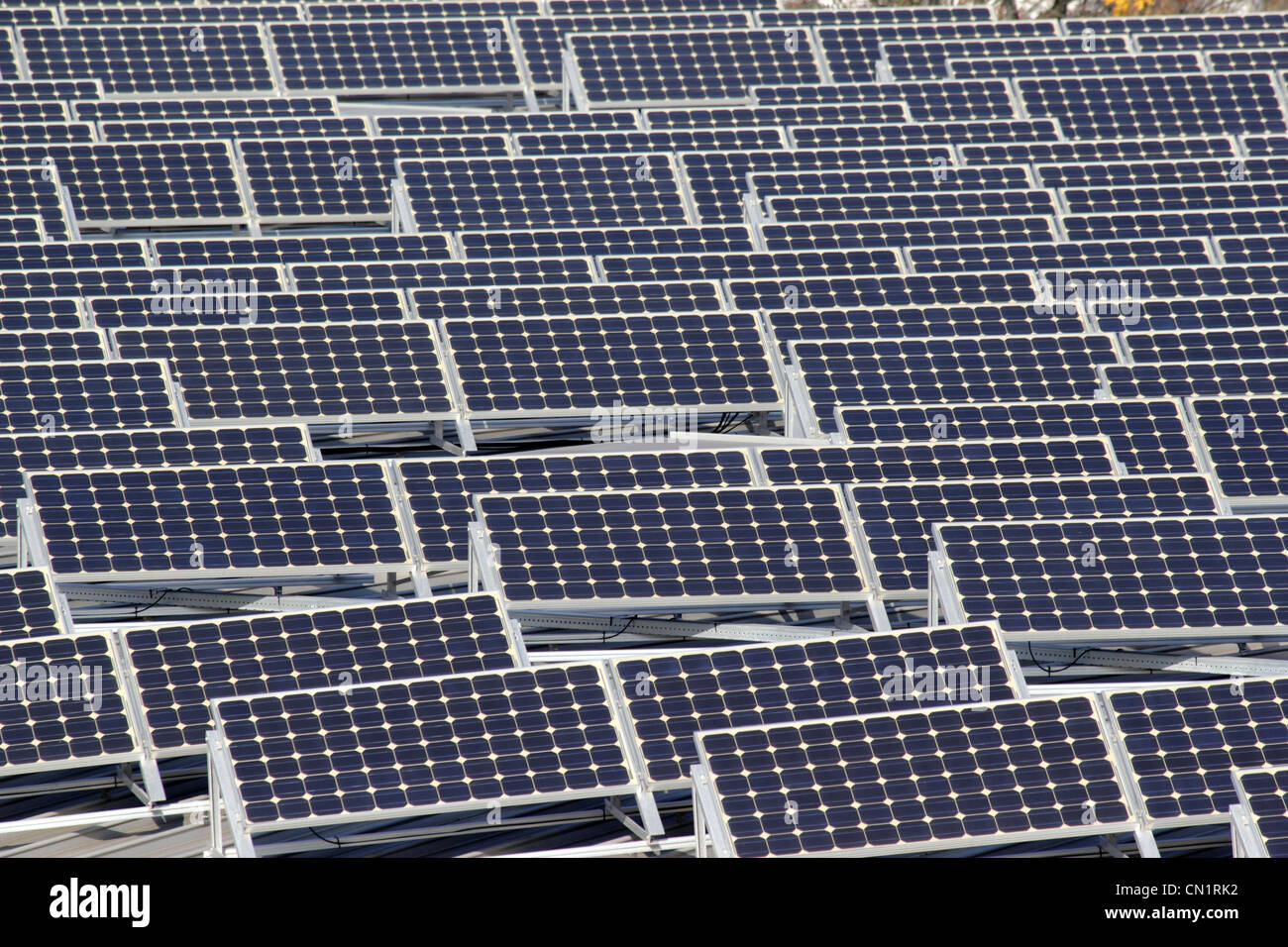 photovoltaics solar energy Stock Photo