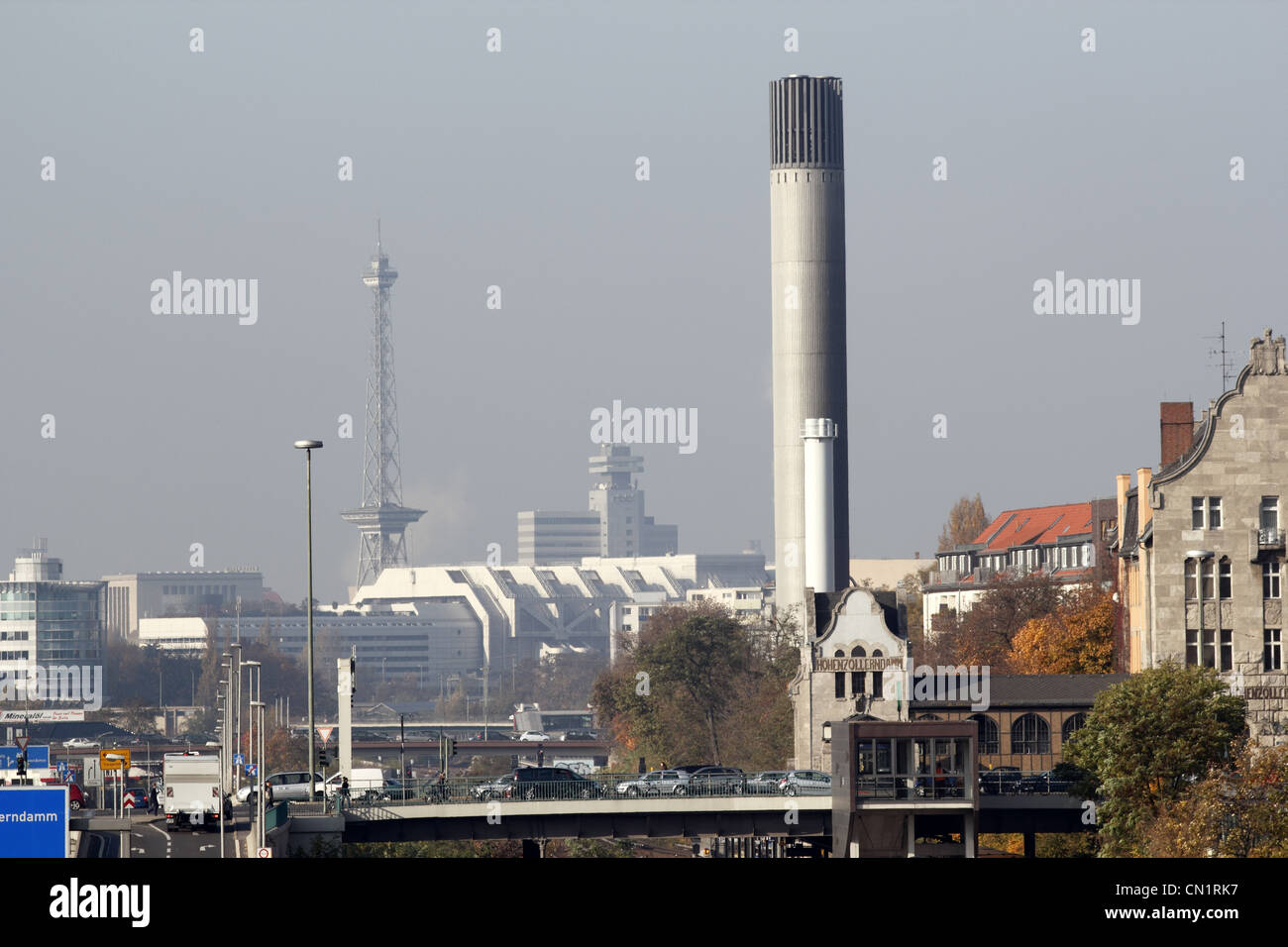 Berlin Funkturm Radio Tower ICC Stock Photo
