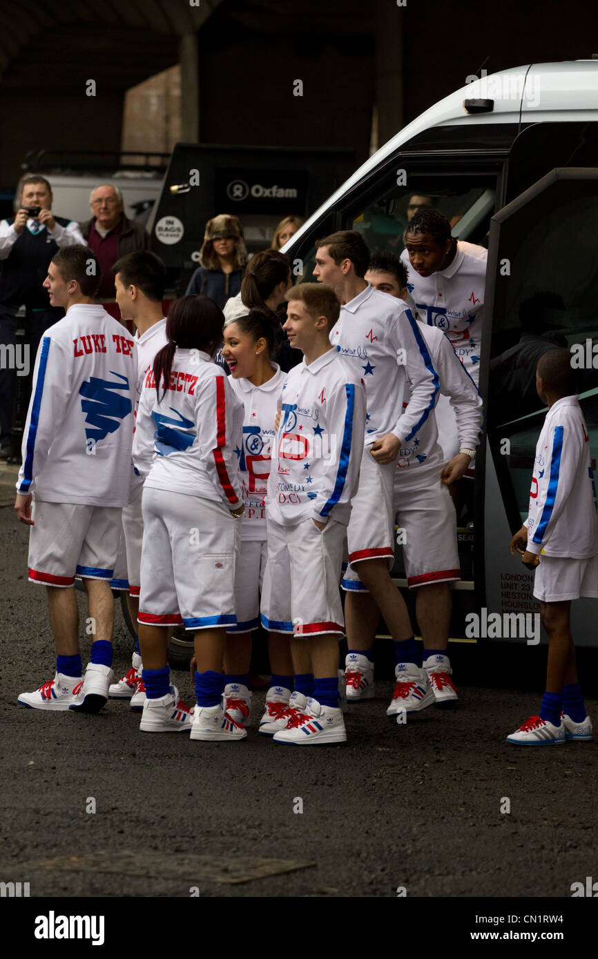 Britains Got Talent begins filing in London Stock Photo