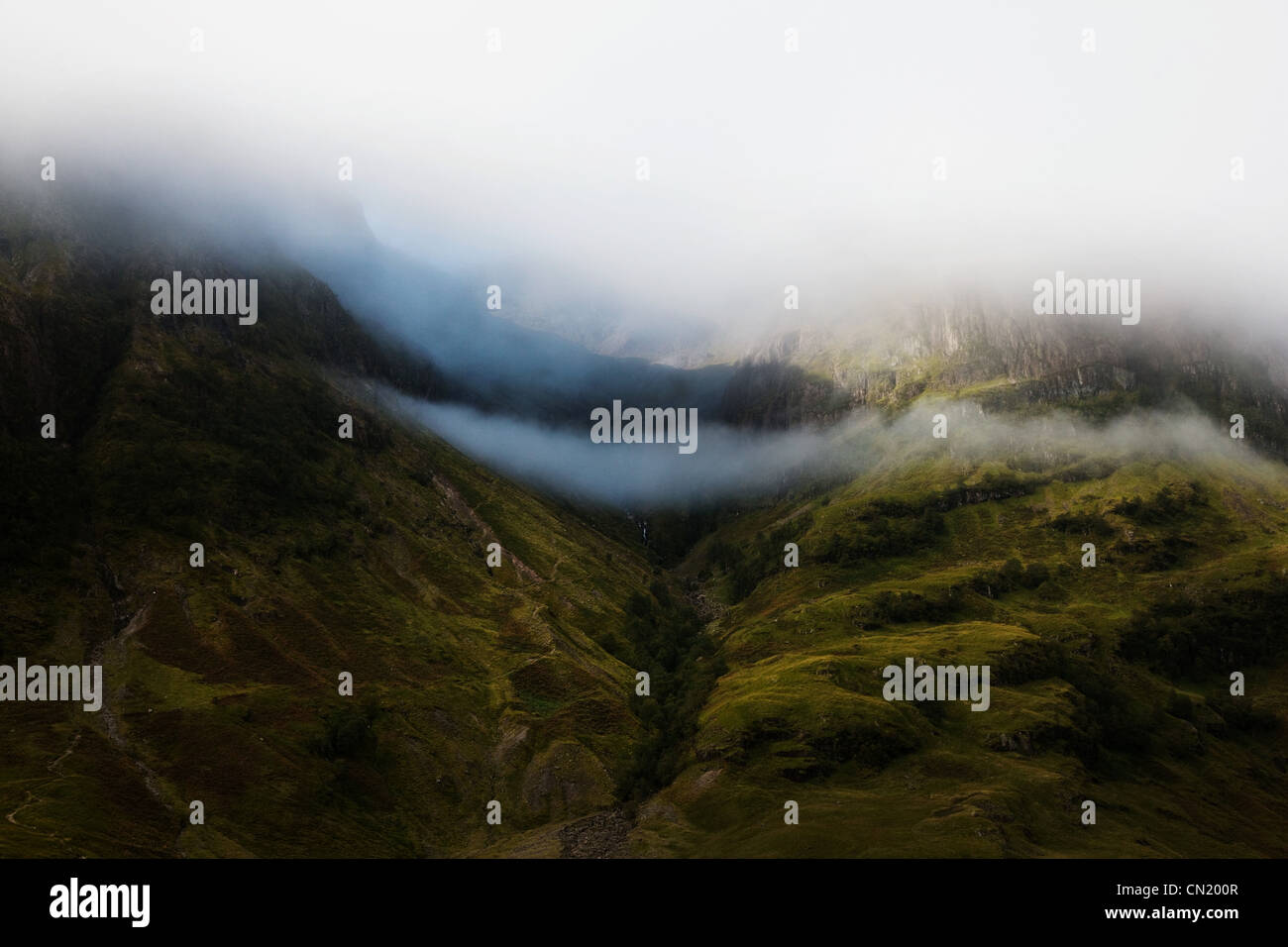 Misty mountain, Lake District, Cumbria, England, UK Stock Photo