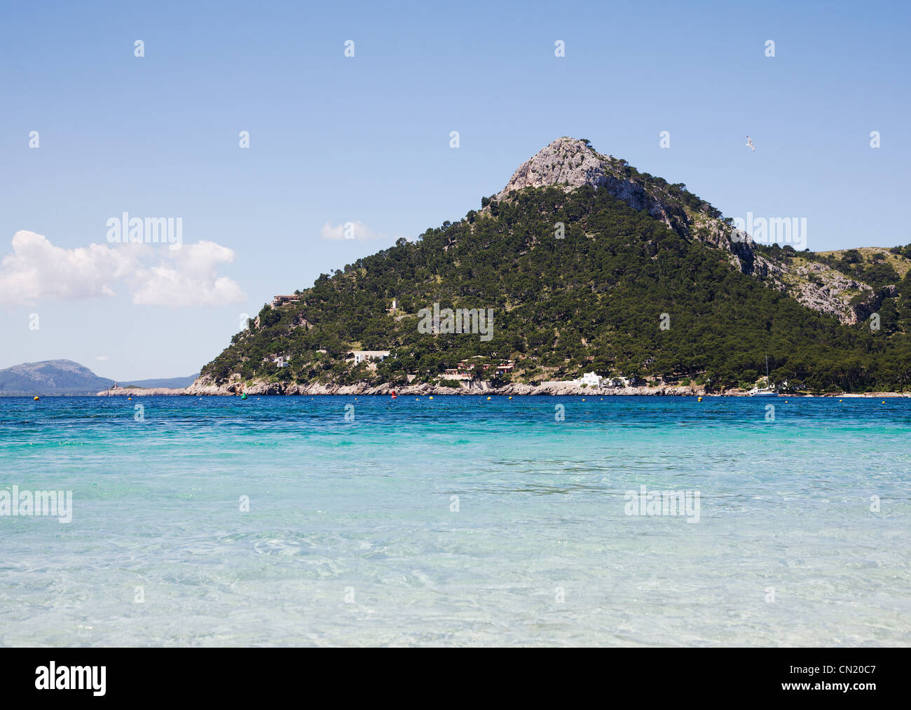 Mountain and sea, Majorca, Spain Stock Photo