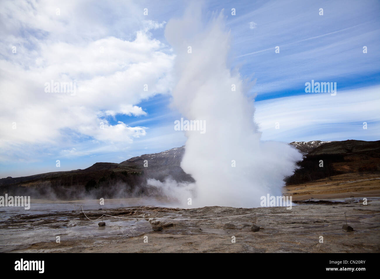 Strokkur geyser, geysir, Iceland Stock Photo