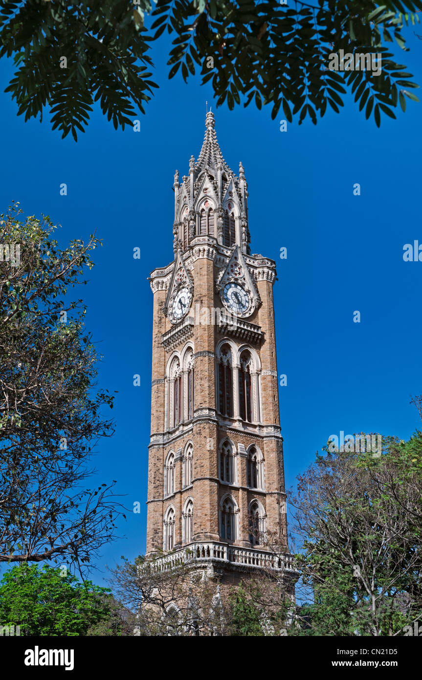 Bombay University Clock Tower Kala Ghoda Mumbai Bombay India Stock Photo