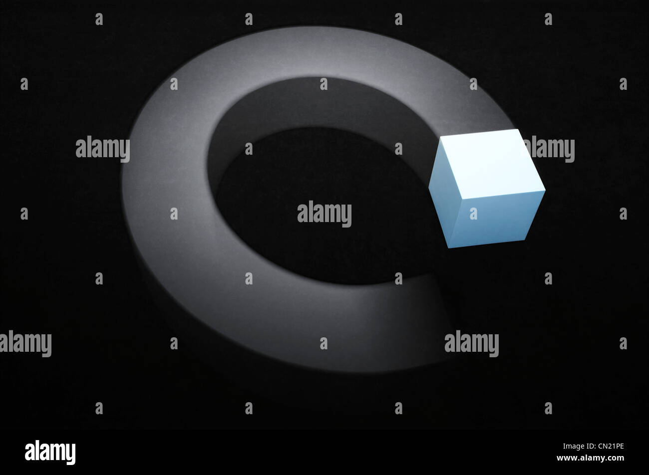Abstract cube illustration Stock Photo - Alamy